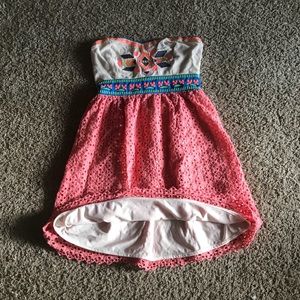 fully lined,pink laced party dress,francesca’s